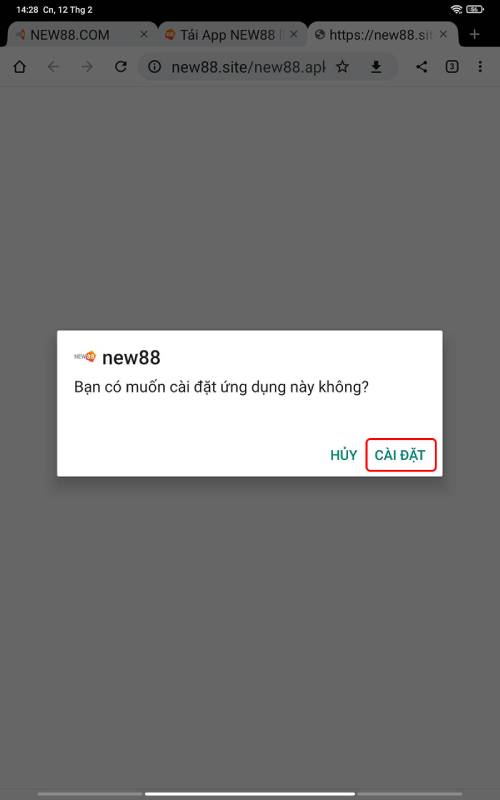 Bước 4: Cài đặt ứng dụng