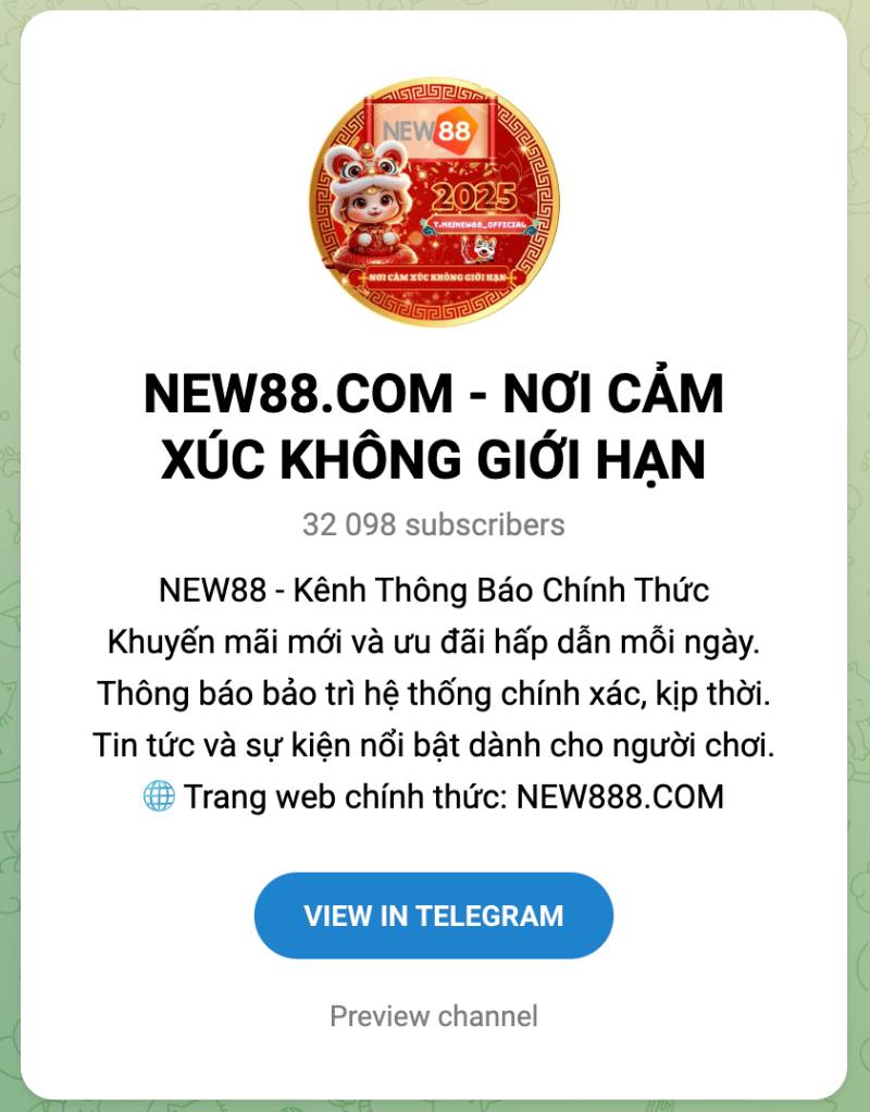 Telegram chính thức – Kênh thông báo nhanh nhất
